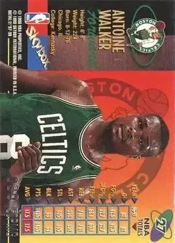 1997-98 Metal Universe Championship - Precious Metal Gems #27 - Antoine Walker - Boston Celtics - Back