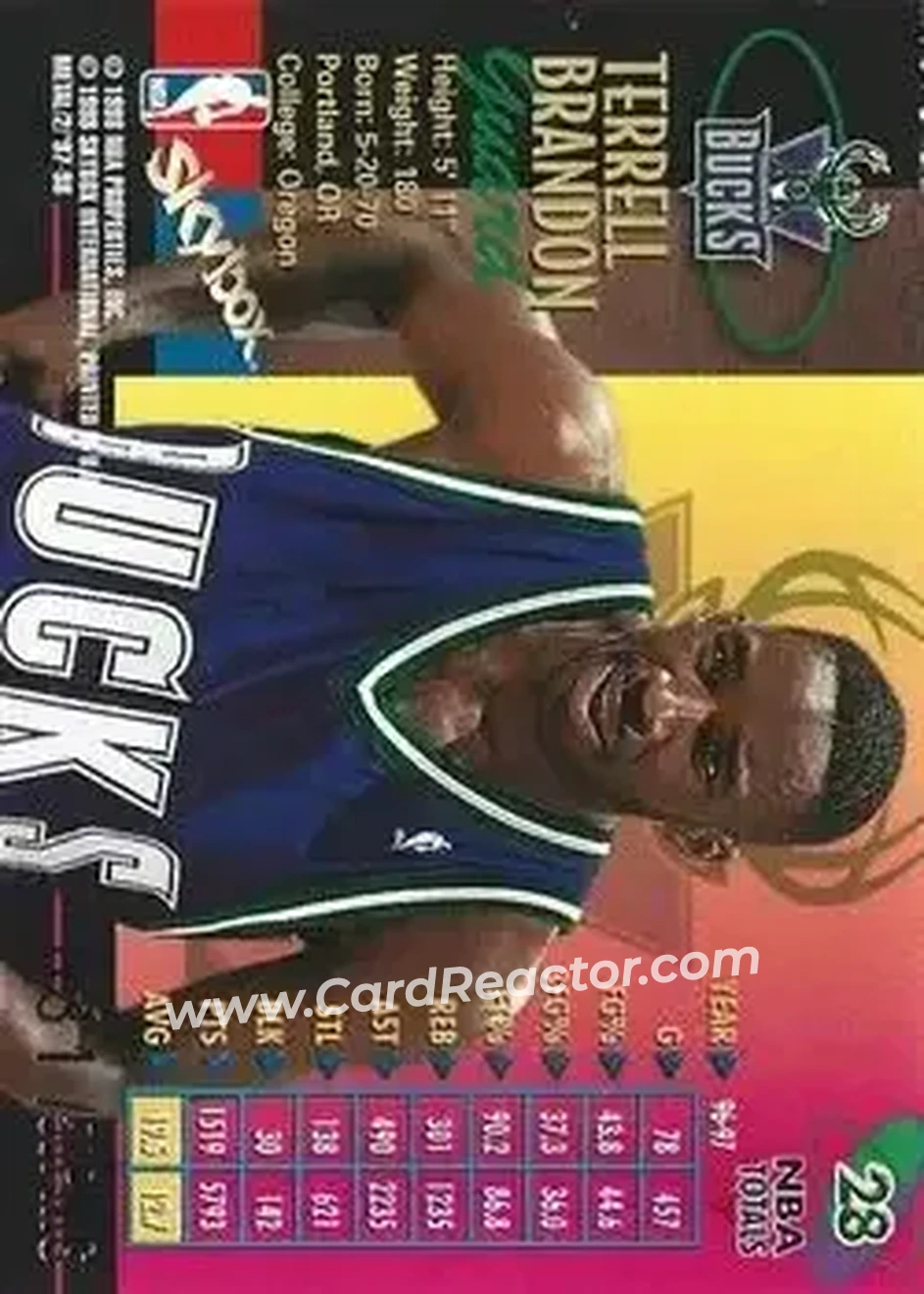Back of Terrell Brandon