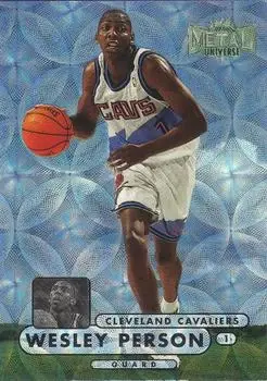 1997-98 Metal Universe Championship - Precious Metal Gems #50 - Wesley Person - Cleveland Cavaliers - Front