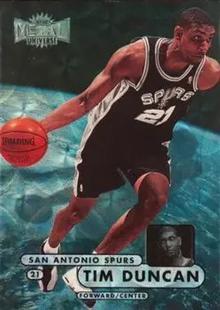1997-98 Metal Universe Championship #72 1997-98 Metal Universe Championship Tim Duncan