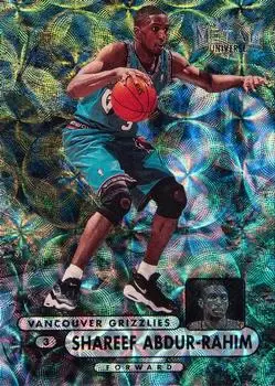 1997-98 Metal Universe Championship - Precious Metal Gems #77 - Shareef Abdur-Rahim - Vancouver Grizzlies - Front