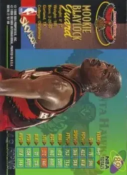 1997-98 Metal Universe Championship - Precious Metal Gems #89 - Mookie Blaylock - Atlanta Hawks - Back