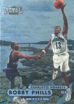 1997-98 Metal Universe Championship - Precious Metal Gems #92 - Bobby Phills - Charlotte Hornets - Front