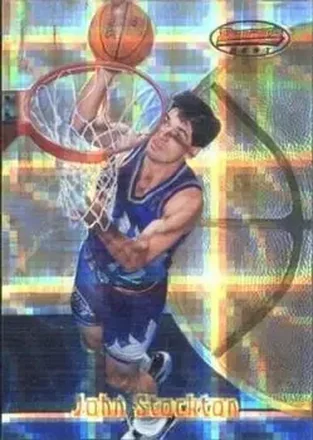1997-98 Bowman's Best #12 Atomic Refractors John Stockton
