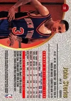 Back of John Starks