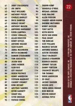 Back of Card #22