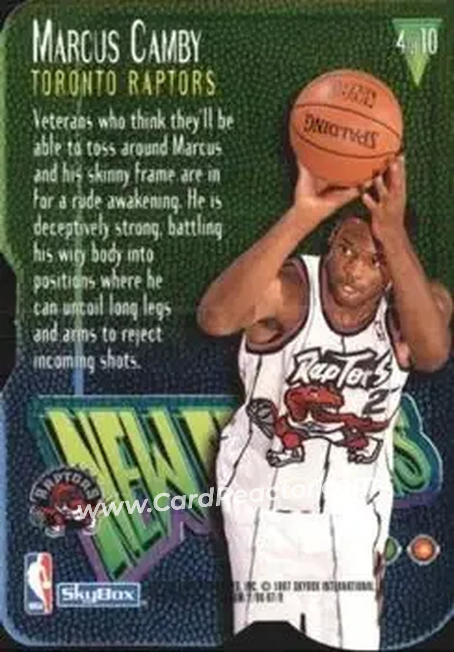 Back of Marcus Camby
