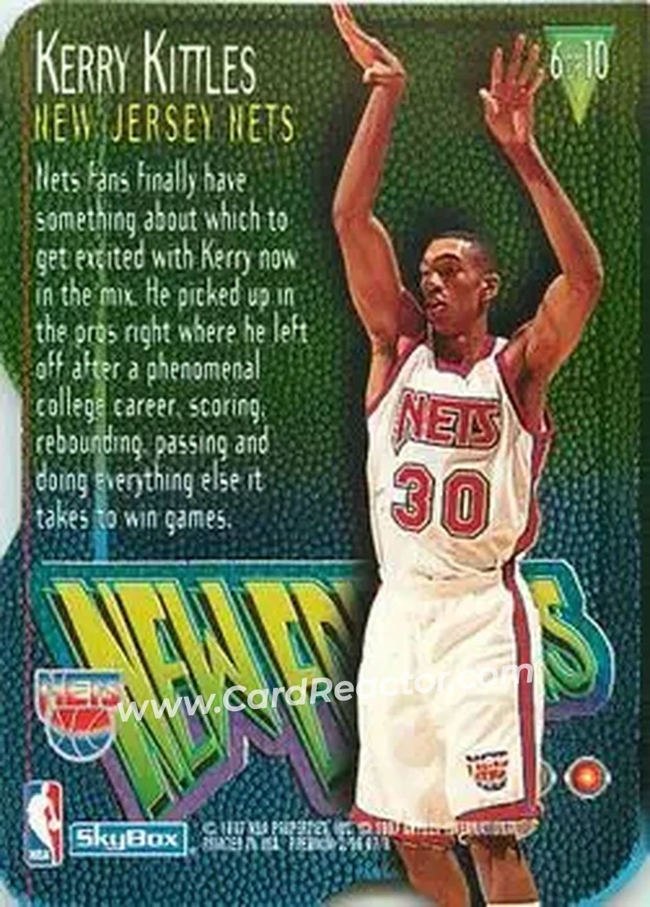 Back of Kerry Kittles