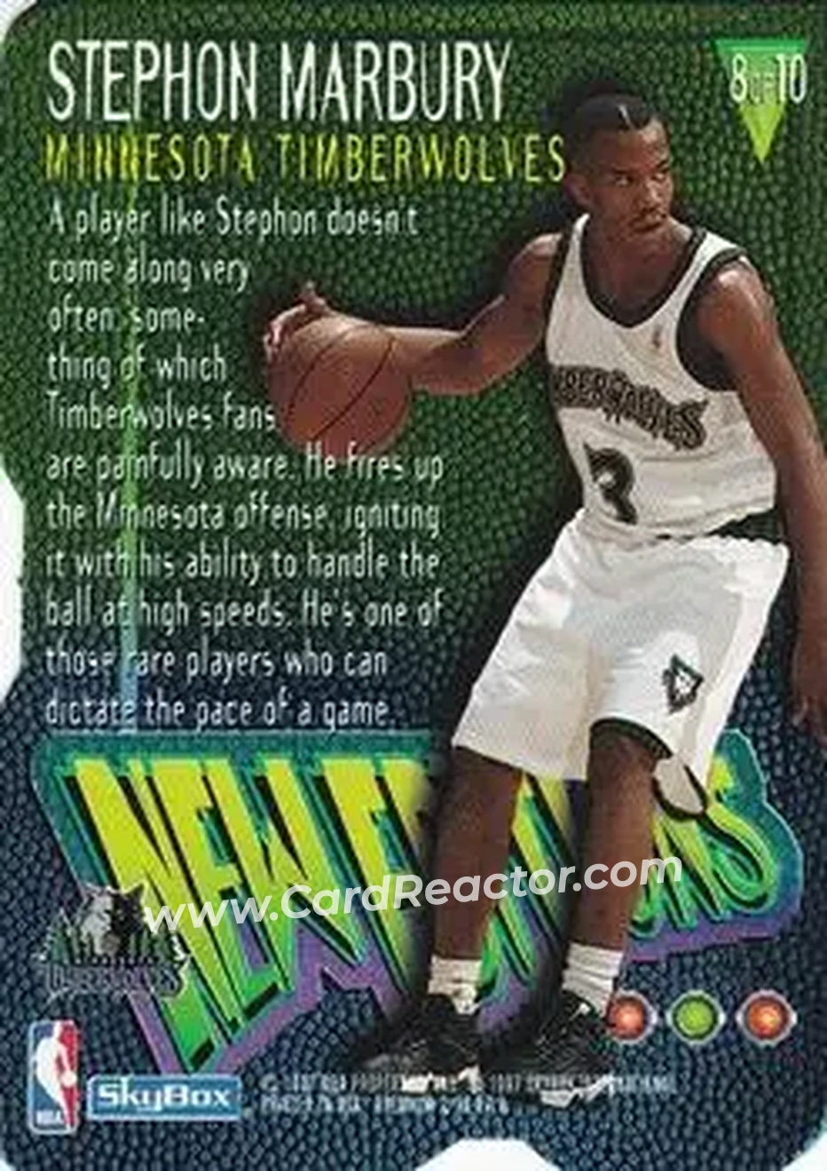 Back of Stephon Marbury