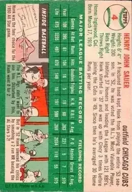 Back of Hank Sauer
