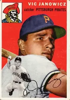 1954 Topps #16 - Vic Janowicz - Pittsburgh Pirates 1954 Topps #16 - Vic Janowicz - Pittsburgh Pirates