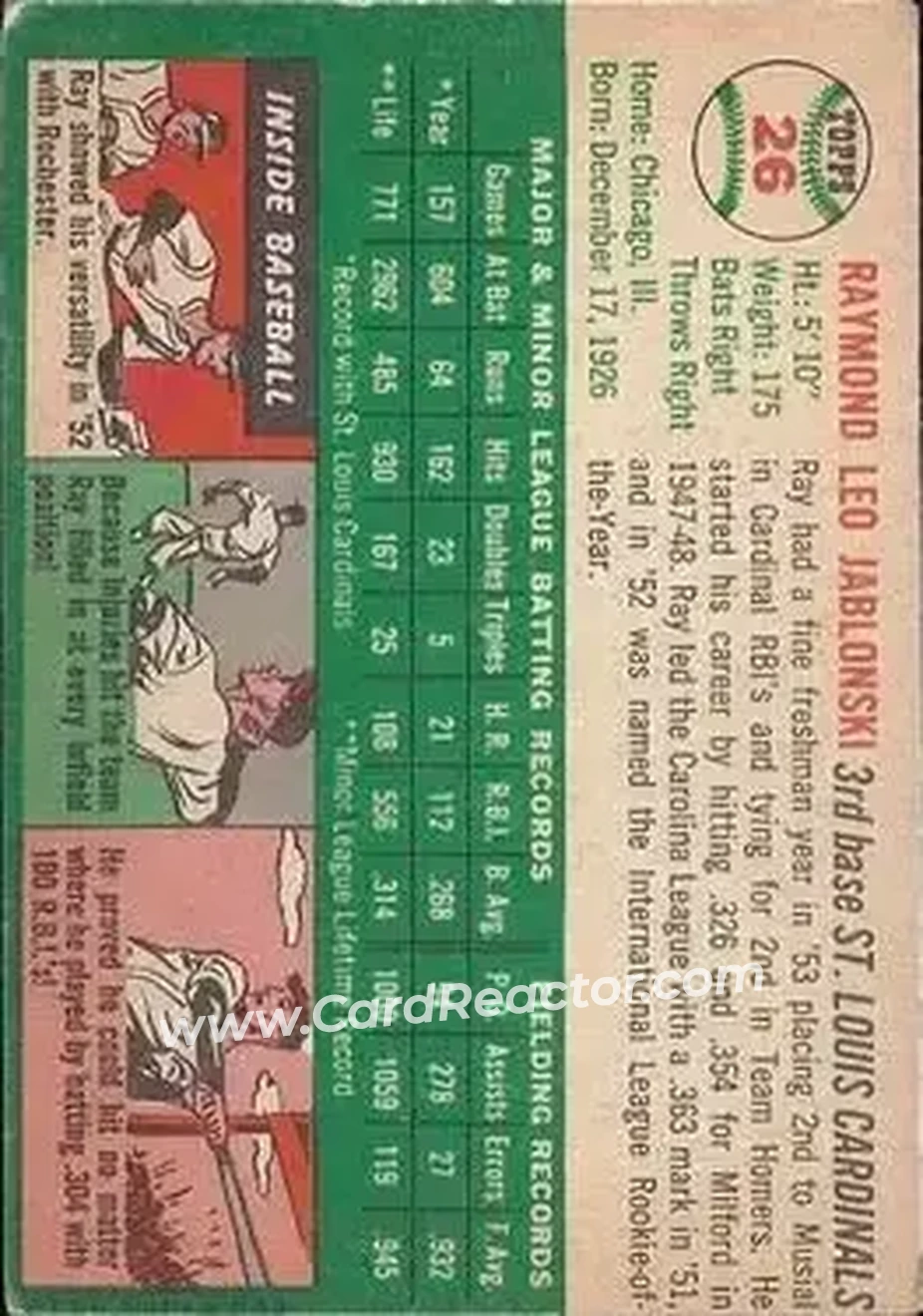 Back of Ray Jablonski