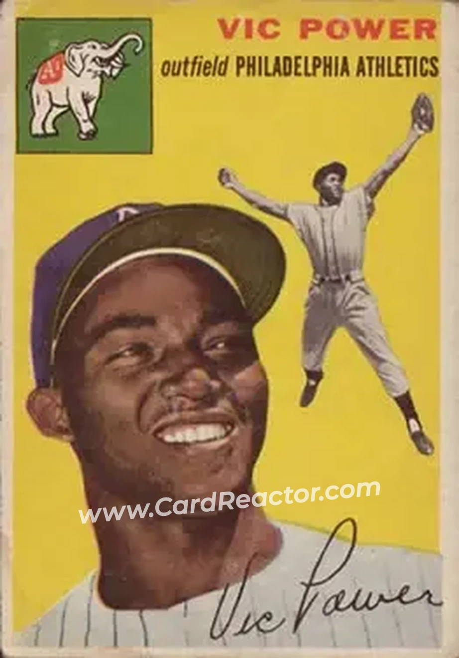 1954 Collection #52 Vic Power