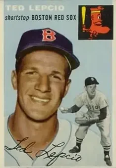 1954 Topps #66 - Ted Lepcio - Boston Red Sox 1954 Topps #66 - Ted Lepcio - Boston Red Sox