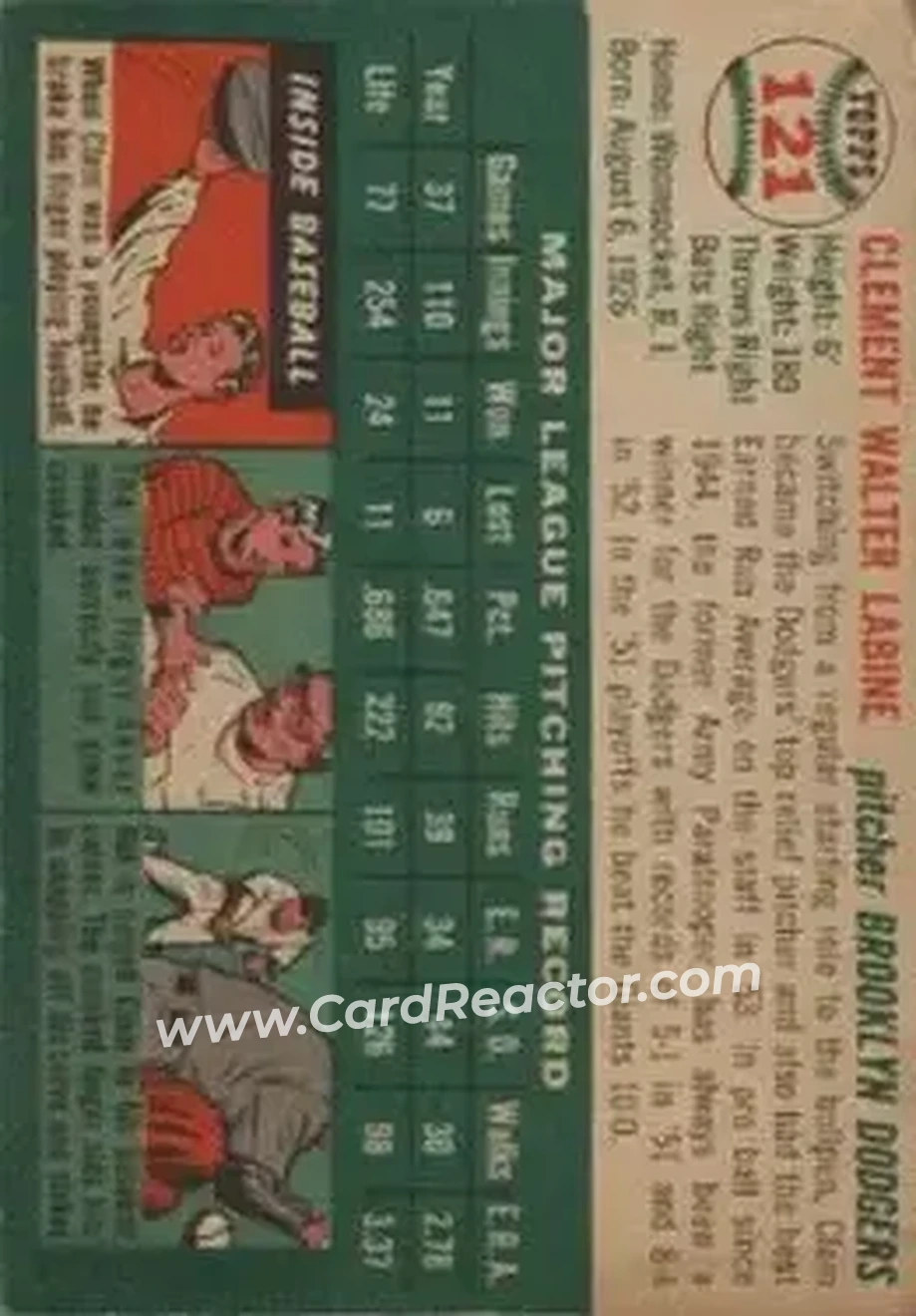 Back of Clem Labine