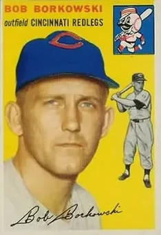 1954 Topps #138 - Bob Borkowski - Cincinnati Redlegs 1954 Topps #138 - Bob Borkowski - Cincinnati Redlegs