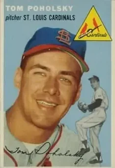 1954 Topps #142 - Tom Poholsky - St. Louis Cardinals 1954 Topps #142 - Tom Poholsky - St. Louis Cardinals