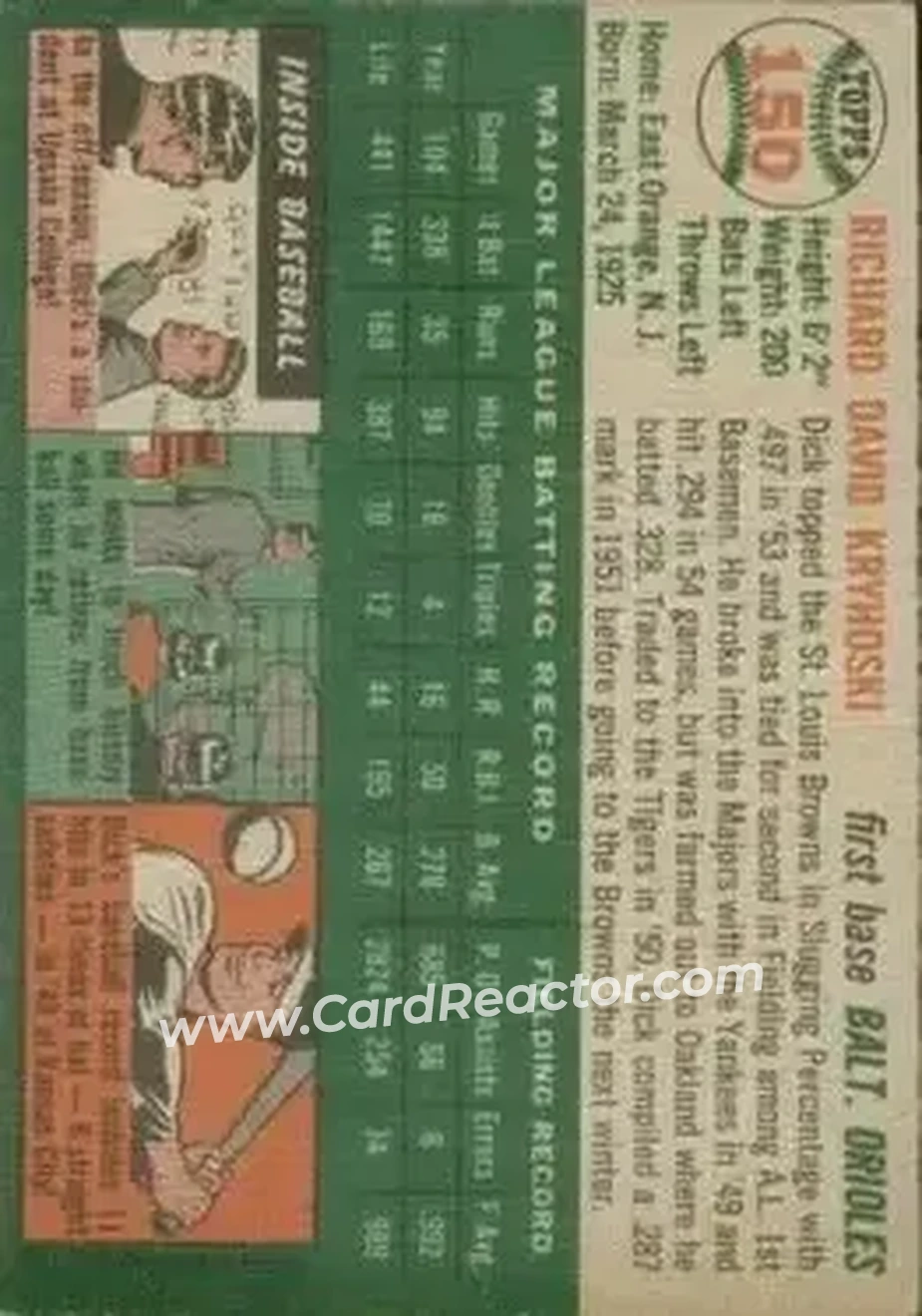 Back of Dick Kryhoski