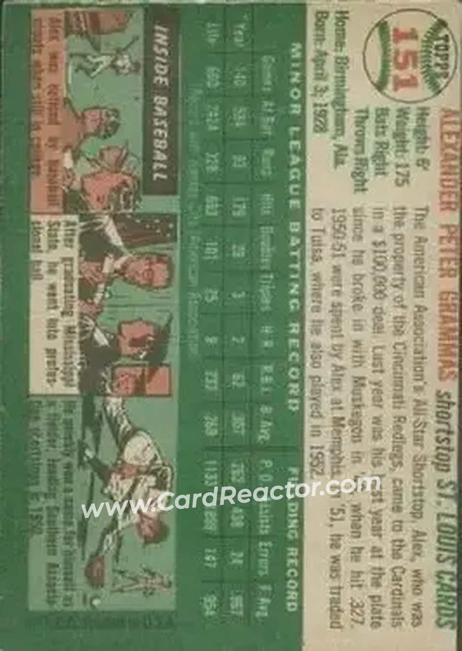 Back of Alex Grammas