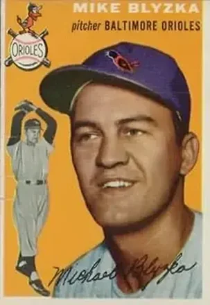 1954 Topps #152 Mike Blyzka