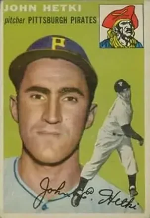 1954 Topps #161 John Hetki
