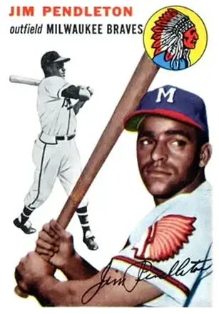 1954 Topps #165 Jim Pendleton