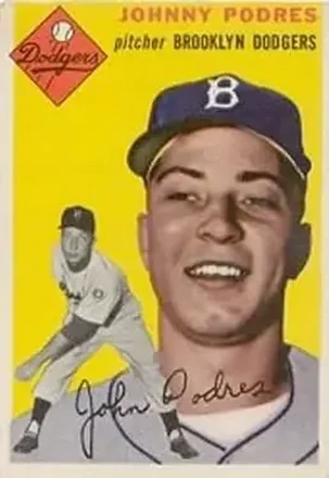 1954 Topps #166 Johnny Podres