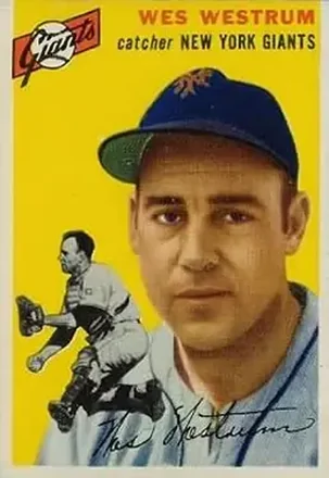 1954 Topps #180 Wes Westrum