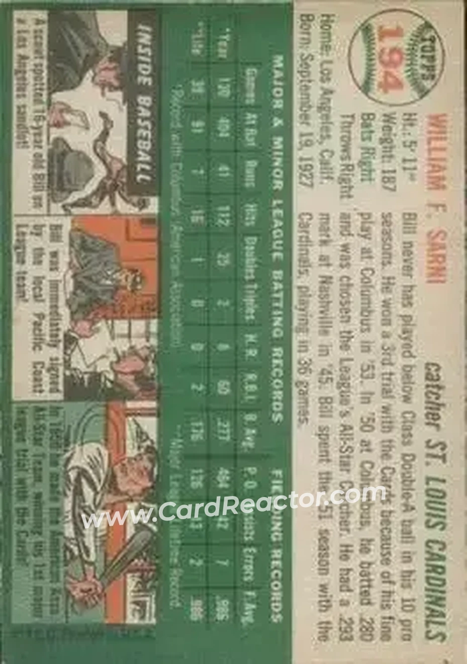Back of Bill Sarni