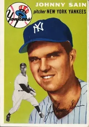 1954 Topps #205 Johnny Sain