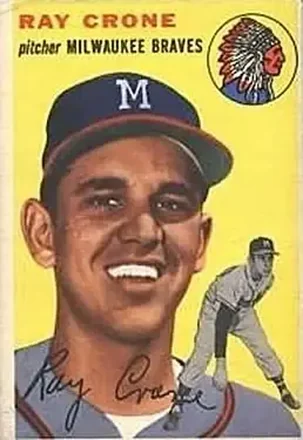 1954 Topps #206 Ray Crone