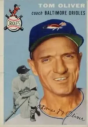 1954 Topps #207 Tom Oliver