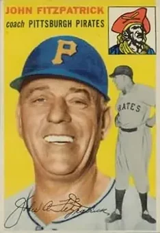 1954 Topps #213 - John Fitzpatrick - Pittsburgh Pirates 1954 Topps #213 - John Fitzpatrick - Pittsburgh Pirates