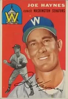 1954 Topps #223 - Joe Haynes - Washington Senators