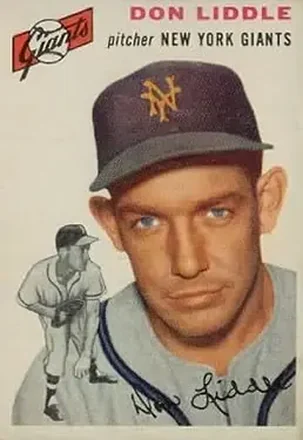 1954 Topps #225 Don Liddle
