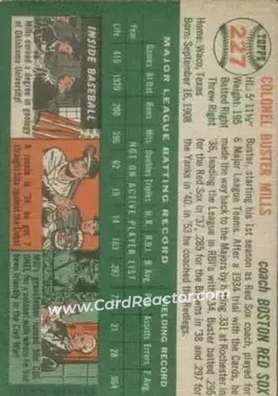 Back of Buster Mills