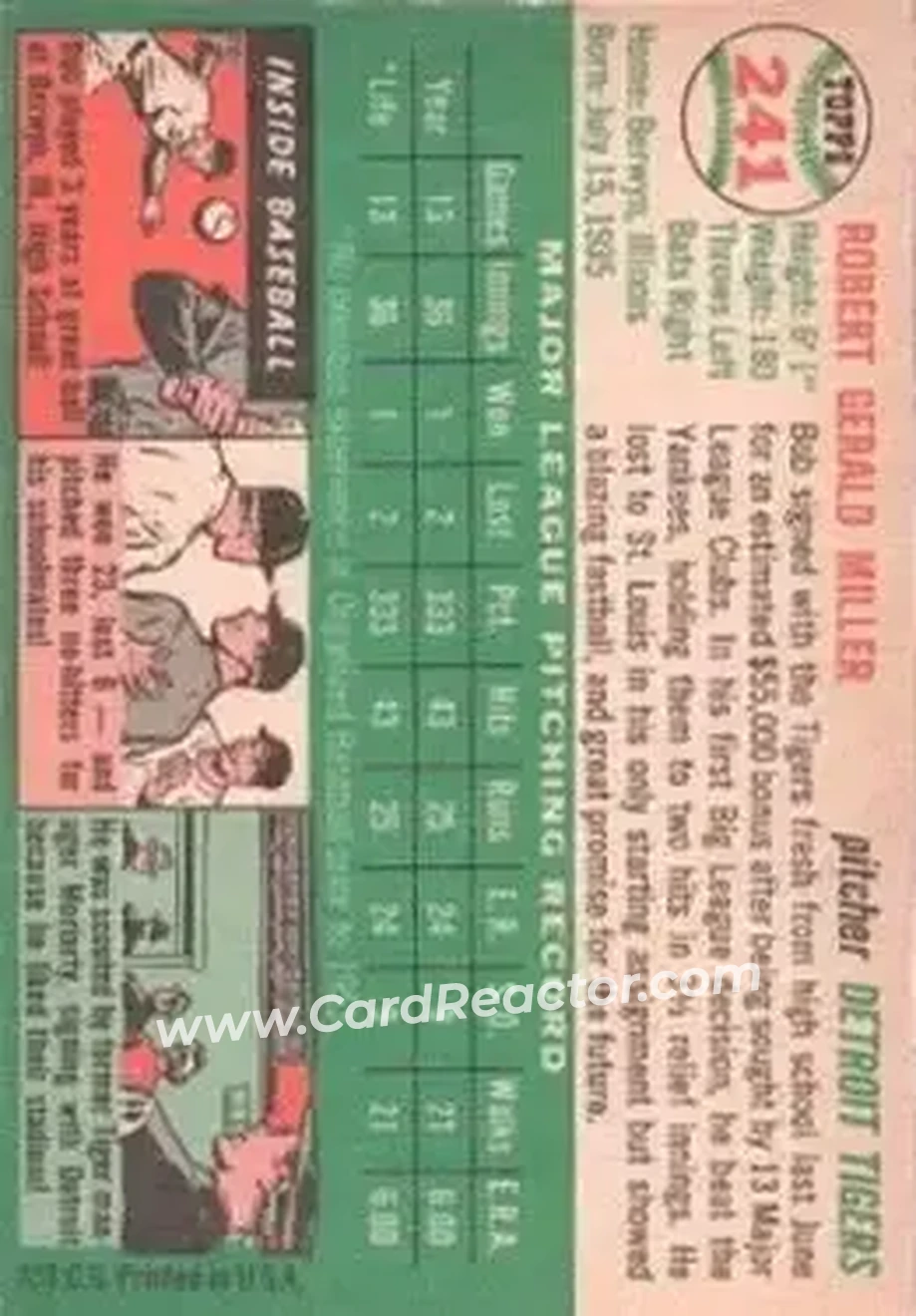Back of Bob Miller