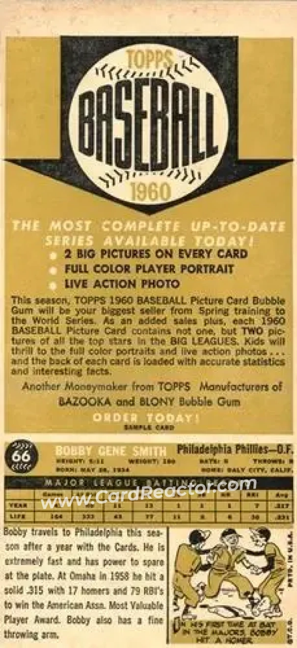 1960 Topps - Salesman Samples #NNO - Kent Hadley - Roman Mejias - Cletis Boyer - New York Yankees - Pittsburgh Pirates - Back 1960 Topps - Salesman Samples #NNO - Kent Hadley - Roman Mejias - Cletis Boyer - New York Yankees - Pittsburgh Pirates - Back
