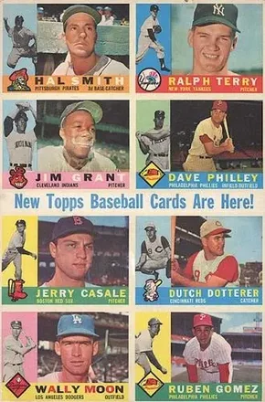 1960 Topps - Salesman Samples #NNO - Hal Smith - Ralph Terry - Jim Grant - Dave Philley - Jerry Casale - Dutch Dotterer - Wally Moon - Ruben Gomez - Pittsburgh Pirates - New York Yankees - Cleveland Indians - Philadelphia Phillies - Boston Red Sox - Cincinnati Reds - Los Angeles Dodgers