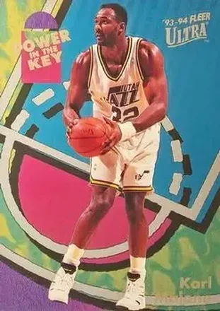 1993-94 Ultra #3 Power in the Key Karl Malone