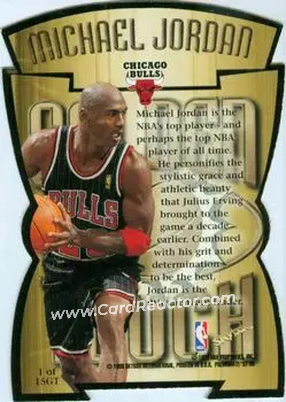 Back of Michael Jordan