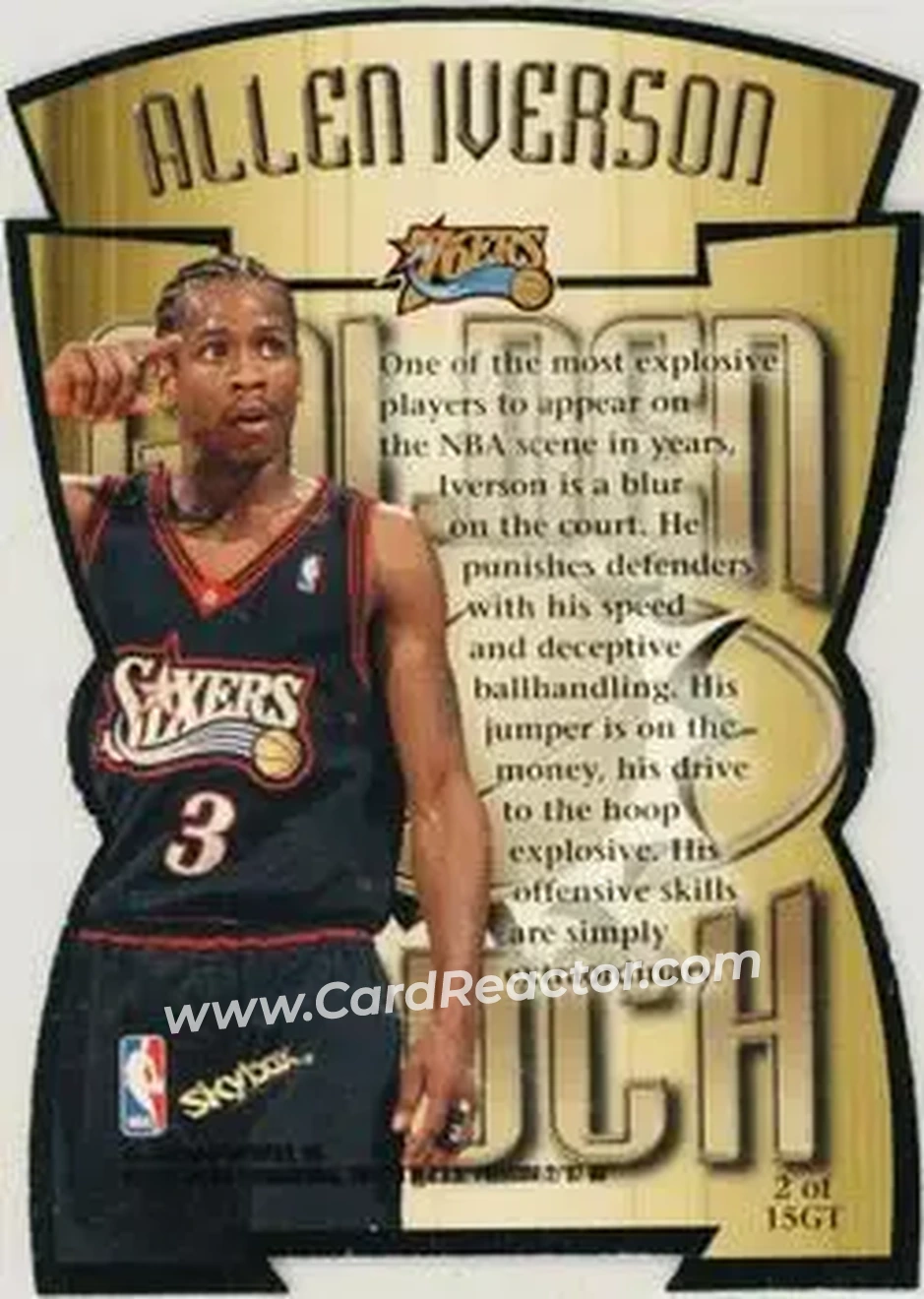 Back of Allen Iverson