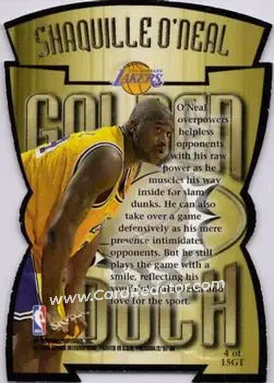 Back of Shaquille O'Neal