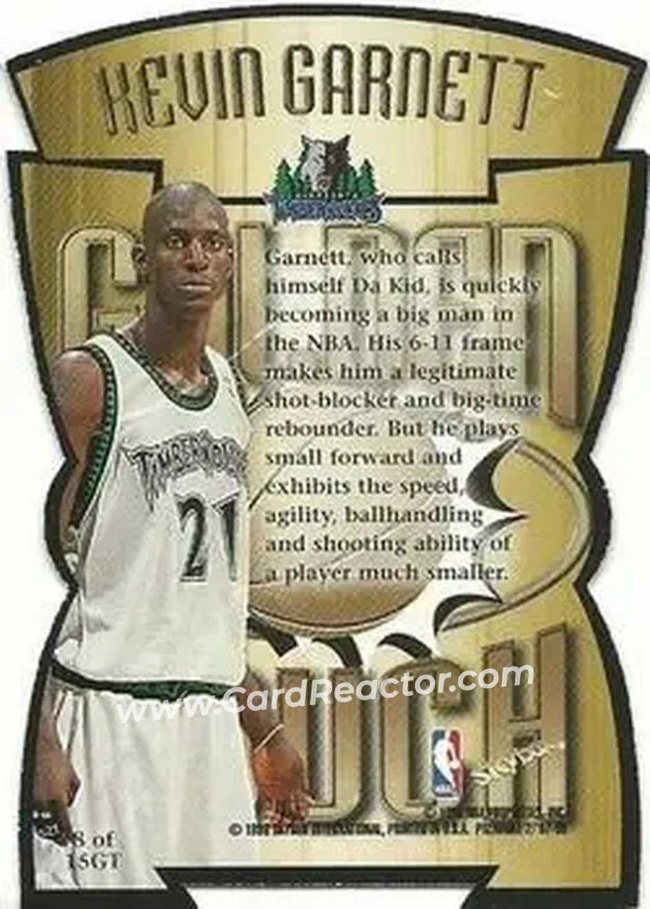 Back of Kevin Garnett