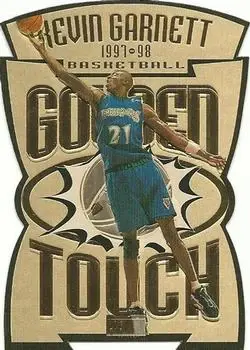 1997-98 SkyBox Premium - Golden Touch #8GT - Kevin Garnett - Minnesota Timberwolves - Front