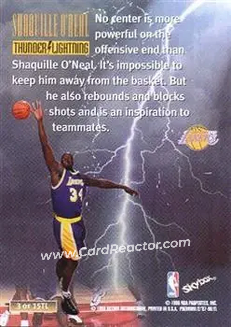 Back of Shaquille O'Neal