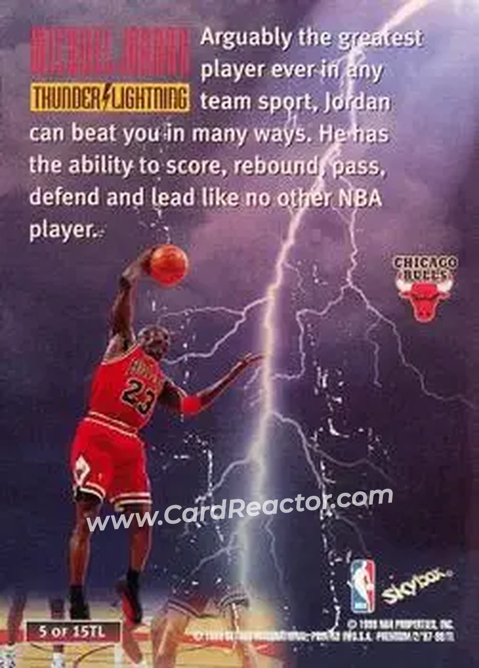 Back of Michael Jordan
