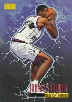 1997-98 SkyBox Premium - Thunder & Lightning #6 TL - Marcus Camby - New York Knicks - Front