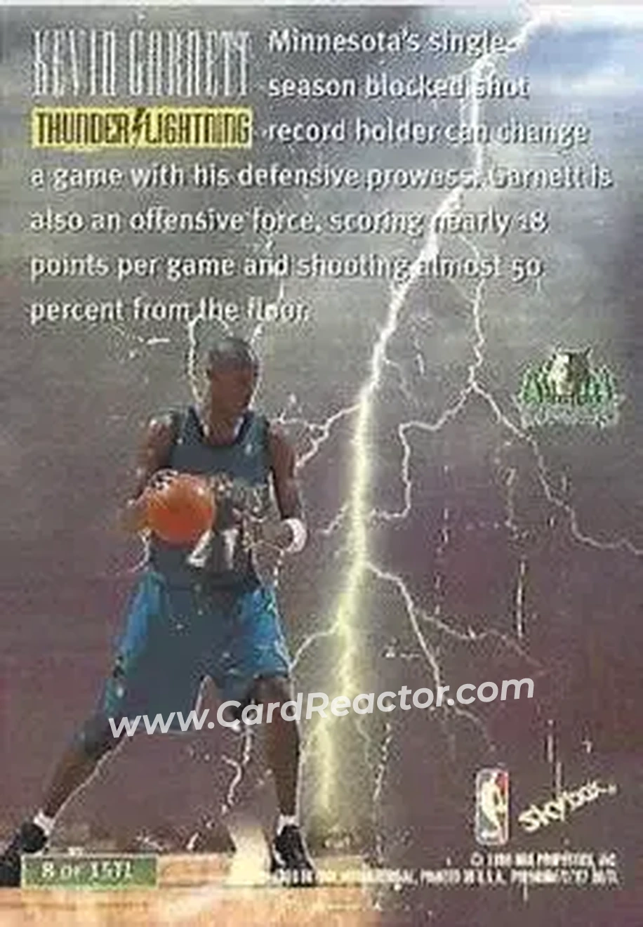 Back of Kevin Garnett