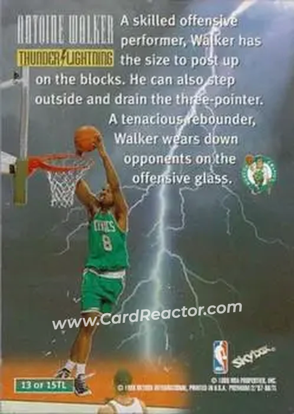 Back of Antoine Walker
